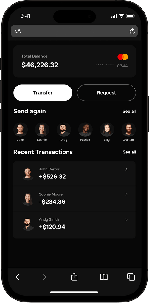 Its Never Been Easier To Manage Your Finances Image - Phone X Webflow Template